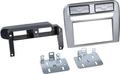 Image de Adaptateur de façade 2-DIN pour Fiat Grande Punto 2005->2010anthracite