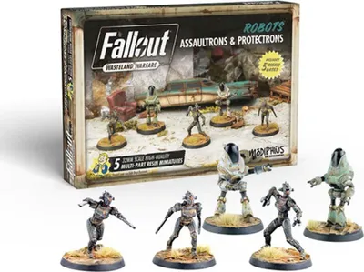Zdjęcie produktu dla Asmodee Fallout : Wasteland Warfare: Assaultrons & Protectrons Miniatures, Gra planszowa, 14 lat(a)