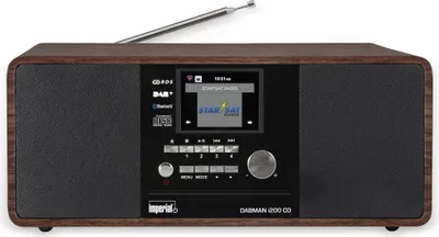 Produktbild von Imperial Dabman i200 Internet-/DAB+ Radio mit CD-Player Holzoptik (22-235-00)