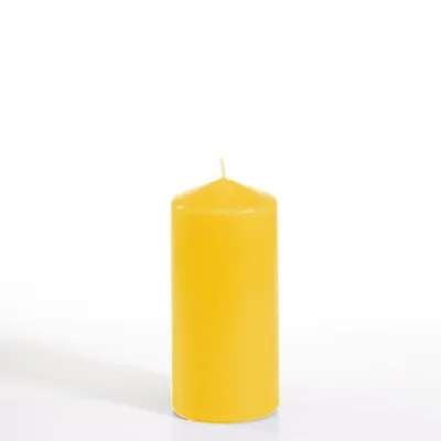 Produktbild von Papstar Stumpenkerzen Ø 60 mm 130 mm goldgelb, 10 x 1 Stück