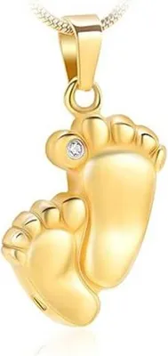 Image de Luxe Ashanger avec chaîne (55 cm) pour les cendres, les cheveux ou le parfum - Bijoux commémoratifs - Incl. aide au remplissage des cendres et sac de rangement