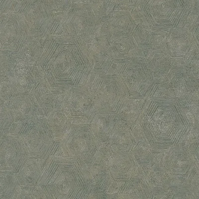 Image de Profhome 386984-GU Papier peint à motifs graphiques brillant vert or 5,33 m2