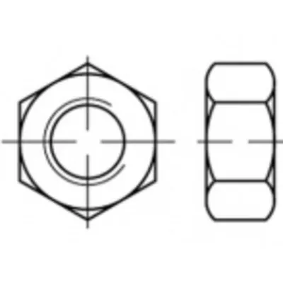 Produktbild von TOOLCRAFT TO-5416716 Sechskantmuttern M2 Stahl galvanisch verzinkt 1000 St.