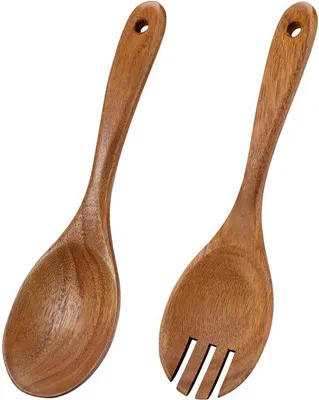 Produktbild von Holz-Salatservice Holz-Löffel Holz-Spatel Holz-Salatschüssel Holz-Salatschüssel Holz-Salatschüssel Holz-Salatschüssel Holz-Gabel Holz-Löffel Holz-Gabel Holz-Löffel Holz-Kochlöffel Set für Salat Obst
