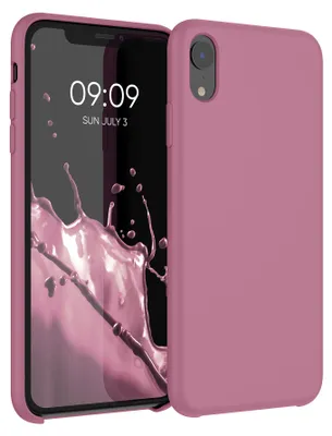 Produktbild von kwmobile Handyhülle für Apple iPhone XR Hülle - Case Silikon - Kabelloses Laden - Schutzhülle Cover in Dark Rose