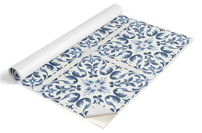 Produktbild von Tulup Möbelfolie - Klebefolie Möbel - Selbstklebende Folie 65x130 cm - Möbelfolie Schrank - Folie für Möbel - Möbelfolie Küche - Wasserdicht - Abwaschbar - Selbstklebend - Luftblasenfrei - Gefliestes Muster