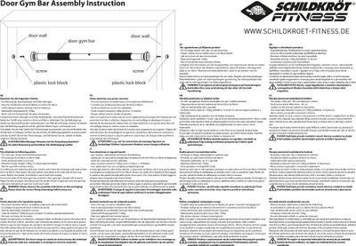 Produktbild von Schildkröt - Fitness Schildkröt Fitness TÜRRECK-Stange, (Chrom),