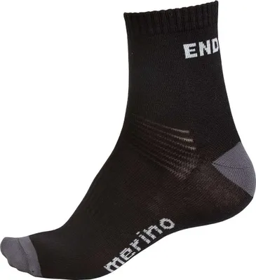 Immagine prodotto di Endura BaaBaa Merino Socks E0035 - 2 paia, nero - Taglie L-XL (42,5-47)
