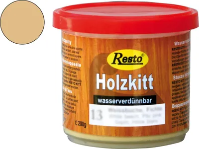 Produktbild von Resto Holzkitt ReparaturpasteSpachtelmasse lackierbar Buche mittel 200g