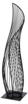 Obrázok produktu pre Gilde Dekoobjekt, "Der Schwung", Metall, schwarz, VE 1, L. 13 cm, B. 14 cm, H. 57 cm