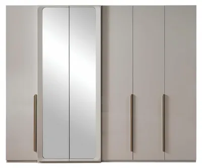 Immagine prodotto di Armadio beige, stile moderno, struttura in legno, ripiani ampi, nuovo