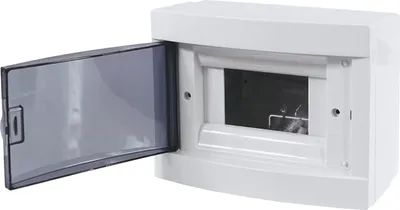 Zdjęcie produktu dla Skrzynka bezpiecznikowa Skrzynka rozdzielcza natynkowa Mała skrzynka rozdzielcza IP40 6 modułów