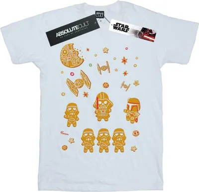 Produktbild von Star Wars - "Gingerbread Empire" T-Shirt für Herren BI46638 (5XL) (Weiß)