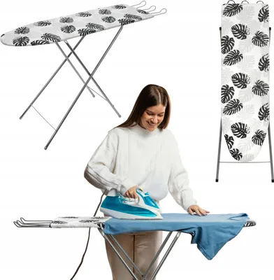 Zdjęcie produktu dla Deska Do Prasowania 100X30 Cm Uchwyt Na Żelazko Antypoślizgowe Nakładki