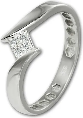 Produktbild von GoldDream Ring Gr. 58 18,5 GoldDream Ringe weißgoldweiß Echt-Schmuck GDR549J58