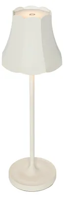 Produktbild von Retro Tischleuchte wiederaufladbar IP44 CremeWeiß Granny