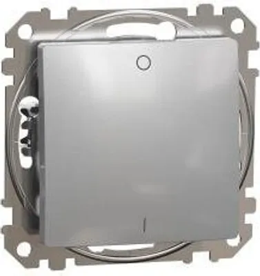 Zdjęcie produktu dla Srebrny wyłącznik 2-biegunowy IP20 SDD113102 Sedna Design Schneider Electric