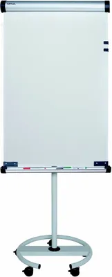 Zdjęcie produktu dla MAUL flipchart MAULsolid flip2use 63 x 71 x 196 cm mobilny szary z regulacją wysokości