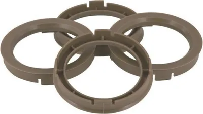 Produktbild von 4x TPi Zentrierringe 7046660 ABS (Acrylnitril-Butadien-Styrol-Copolymerisat) Kohlefaser 66.6mm 70.4mm