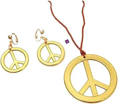 Immagine prodotto di Ciondolo e orecchini Mom Hippie 7 Cm/ 3 Cm Oro Taglia unica