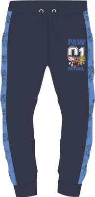 Produktbild von PAW Patrol Hose mit Schriftzug "PAW 01", dunkelblau, 98