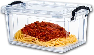 Produktbild von Aufbewahrungsboxen Frischhaltedosen transparent mit Deckel 1750 ml