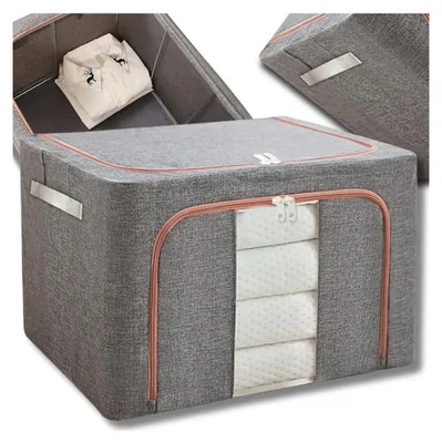 Image de EDIBAZZAR | Organisateur pliable, grand sac à vêtements pour couvertures, draps et vêtements
