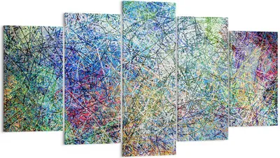Produktbild von Bild auf Leinwand - Leinwandbild - Abstraktion modern - 160x85cm - Wand Bild - Wanddeko - Leinwanddruck - Bilder - Kunstdruck - Wanddekoration - Leinwand bilder - Wandkunst - EA160x85-3668