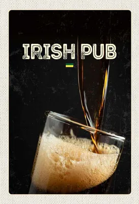 Produktbild von vianmo Holzschild 30x20 cm Irland Bier feiern