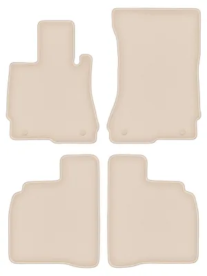 Produktbild von DURBAN Beige Velours-Fußmatten-Set für Mercedes W221 S-klasa Limousine lang (2005-2013)