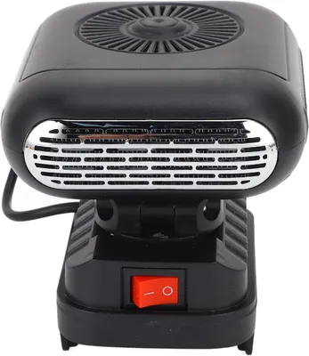 Productafbeelding van Draagbare Batterij Verwarming - Mini Kachel Tafelmodel - Kantoor Verwarmen - 90° Kantelfunctie - 14 x 13 x 13 cm