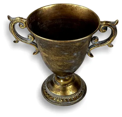 Produktbild von Pokal Raipur | antiker Pokal | Höhe 22cm Ø 29 cm | Pflanzschale | Gartendeko | Deko Antik