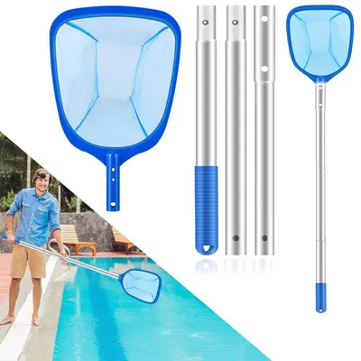 Obrázek produktu pro Síťka na bazén, teleskopická tyč 140 cm, robustní a s jemnou síťovinou