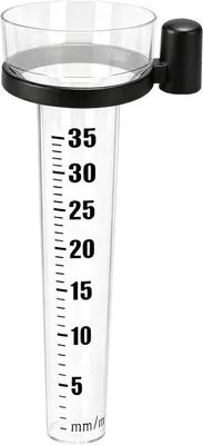 Produktbild von Frostsicherer Regenmesser mit Halterung, Niederschlagsmesser für den Garten, Skala 35 mm/m²