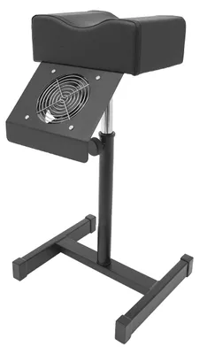 Immagine prodotto di Sgabello per pedicure, regolabile in altezza, cuscino ergonomico, nero