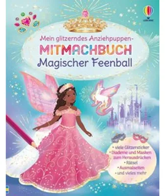 Obrázek produktu pro Mein glitzerndes Anziehpuppen-Mitmachbuch: Magischer Feenball
