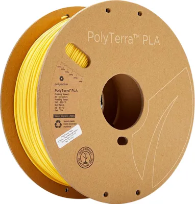 Produktbild von Polymaker PolyTerra Pla filament Savannah Yellow 1.75 mm 1KG