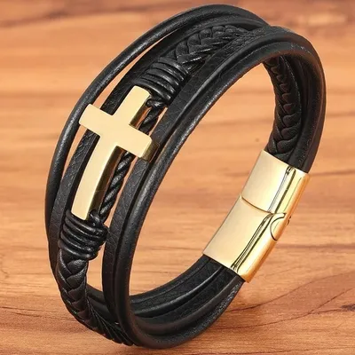 Immagine prodotto di Bracciale da Uomo BE-7034 - Nero / Oro KP7034