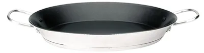 Paellapfanne 36 cm Edelstahl Antihaft 7 Portionen Induktion