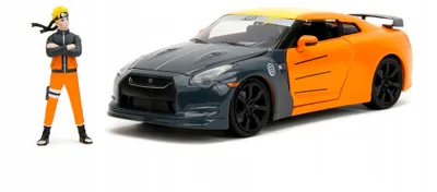 Produktbild von Jada 2009 Nissan GT-R R35 mit Naruto Figur, Metall