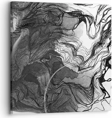 Produktbild von Bild auf Leinwand - Leinwandbild - Einteilig - Frau Linie Kunst. - 30x30cm - Wand Bild - Wanddeko - Wandbilder - Leinwanddruck - Bilder - Wanddekoration - Leinwand bilder - Wandbild - AC30x30-4687