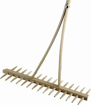 Produktbild von Holzrechen zweiseitig 54 cm Buchenholz