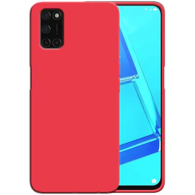 Produktbild von Smartphonica Silikonhülle für OPPO A52 Hülle mit weicher Innenseite - Rot