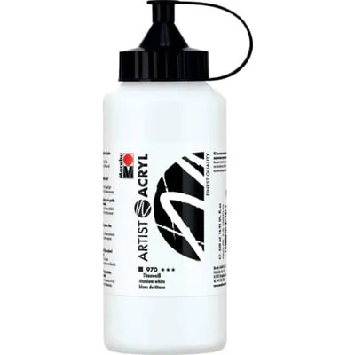 Produktbild von Marabu Künstler-Acrylfarbe Artist Acryl 500 ml titanweiß