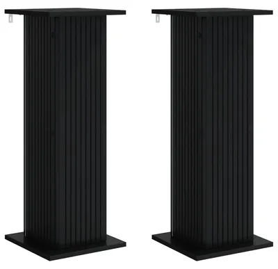 Produktbild von Pflanzenständer 2 pcs Schwarz 30,5 x 30 x 80,5 cm Holzwerkstoff