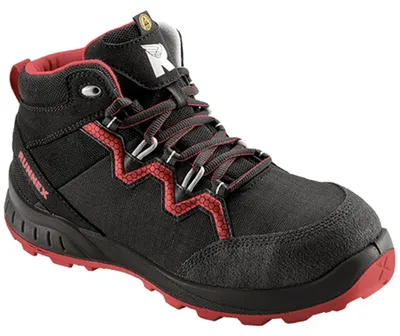 Image de Botte de sécurité à lacets S3-ESD TeamStar noir/rouge taille 44