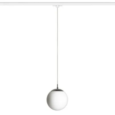 Produktbild von RED - DESIGN RENDL RENDL LUNA 20 für Dreistromschienen, Opalglas/Chrom, 230 V, E27, 15 W, R13967