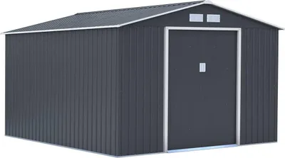 Produktbild von Gerätehaus aus Metall "Vegas" - 12,98 m² - Grau