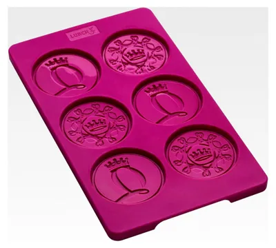 Produktbild von Flexiform Schokotaler, Silikon, 0,1 x 0,1 x 0,1 cm, rosa