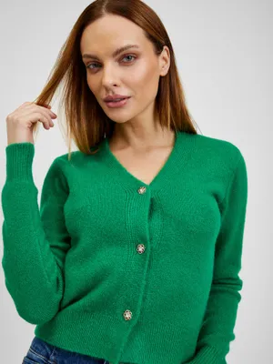 Produktbild von Orsay Grüne Damen Strickjacke mit Wollmischung 511193-867000__M